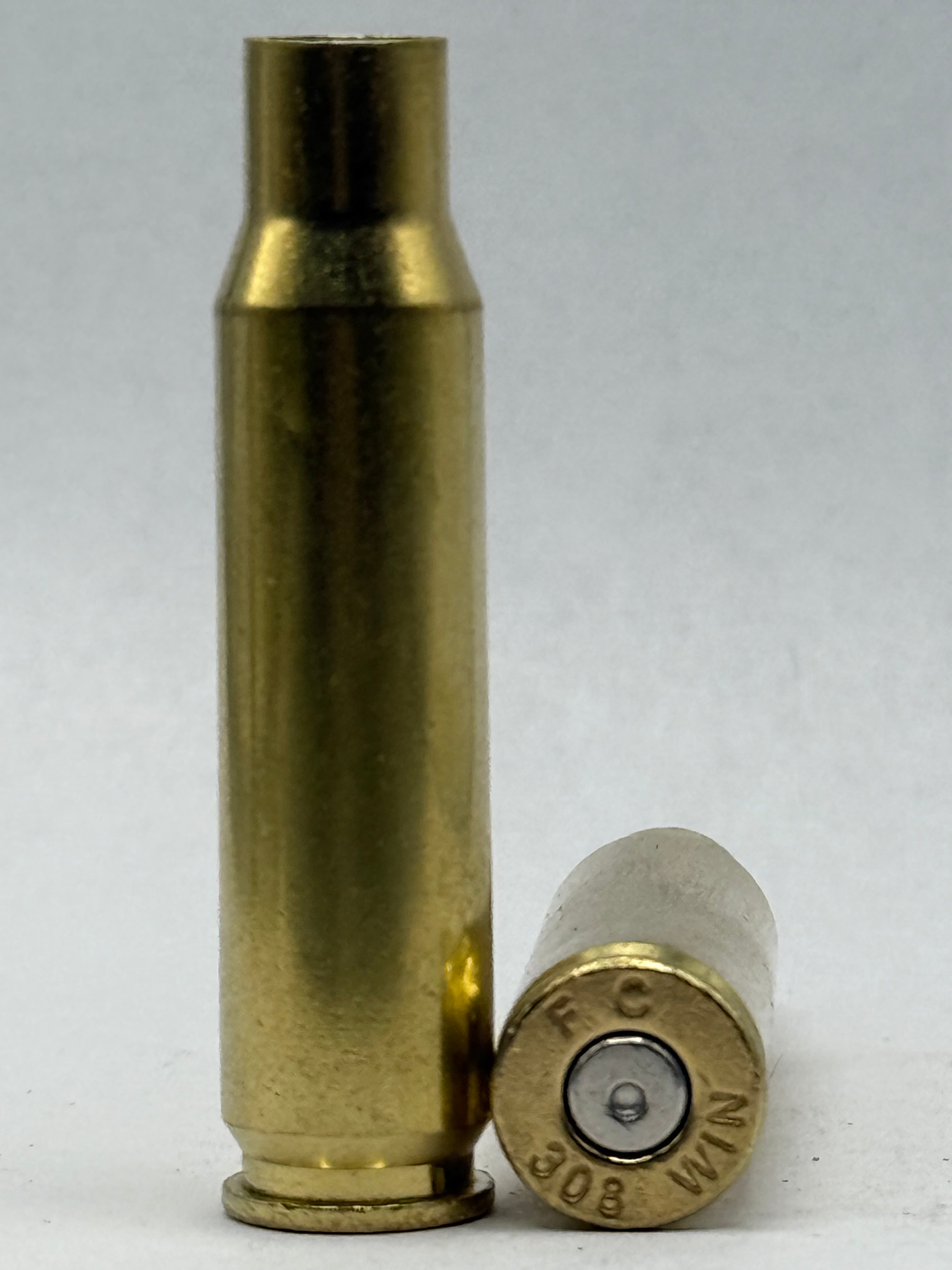 .308 WIN Cleaned & Polished Brass Cases