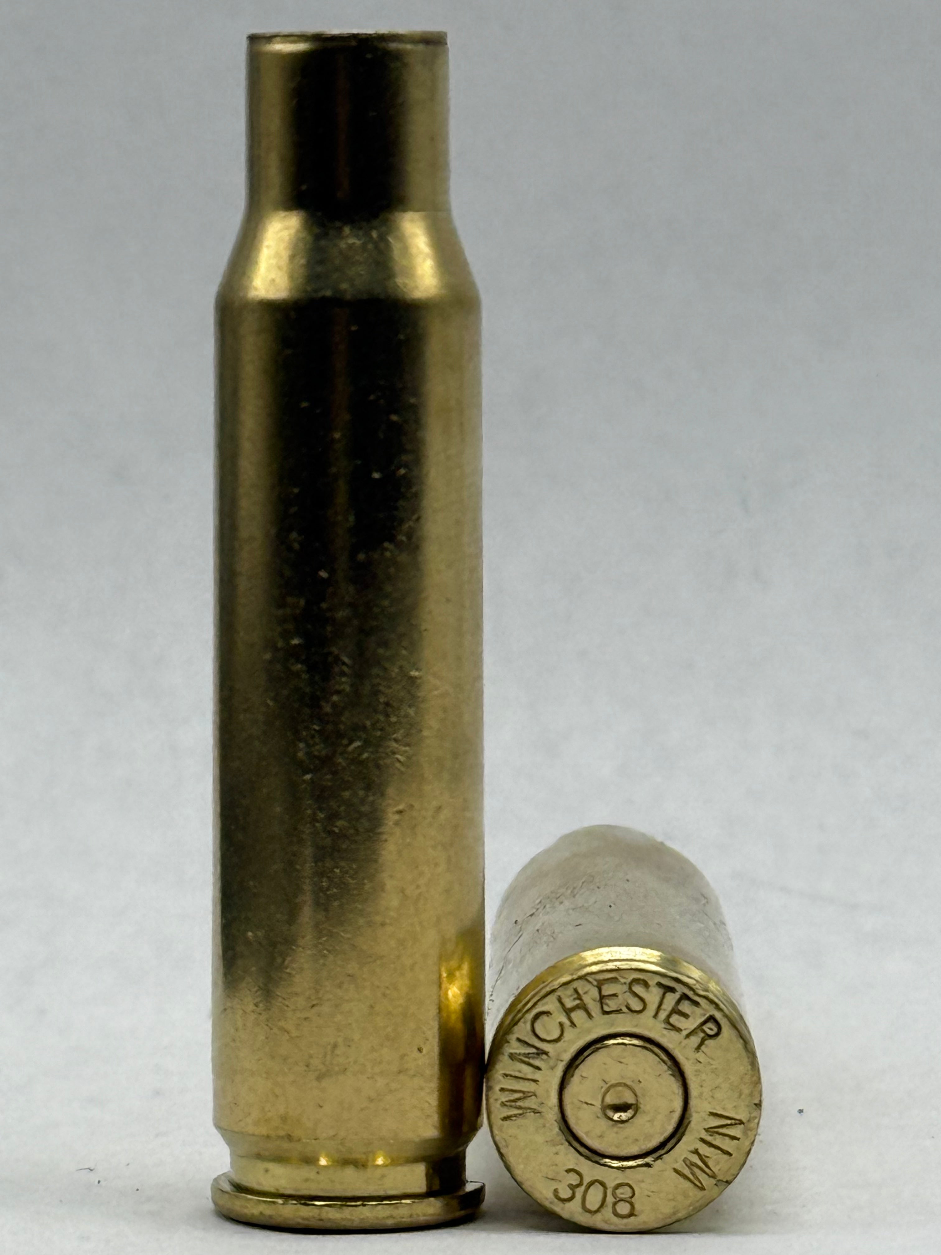 .308 WIN Matching Winchester Head Stamp, Cleaned & Polished Brass Cases